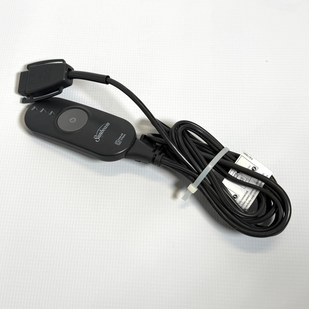 Sunbeam Heated Blanket Replacement Controller Cord Style AA85 3 Heat Settings